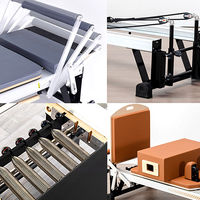 Machine de Pilates Reformer Direct Usine avec Demi-Tourneuse en Alliage d'Aluminium, Équipement de Yoga et de Fitness pour la Maison, le Studio et la Salle de Sport