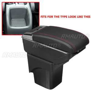 Reposabrazos para Coche Ford Focus 2 MK2 2005-2011, Consola Central con Caja de Almacenamiento, Soporte de Cuero, 7 Puertos USB, Cenicero y Portavasos - Product Image 4