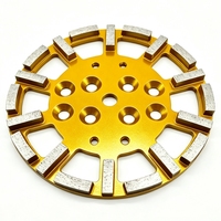 Meule diamantée professionnelle pour maçonnerie, roche, granit - Personnalisée, grain 16-24, soudée argentée, pour meuleuse d'angle OEM/ODM