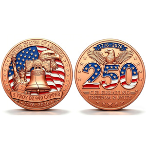 <span class=keywords><strong>Moneta</strong></span> commemorativa USA in rame puro 999 da 5 once, con rilievo 3D, per il 250° anniversario degli Stati Uniti - Product Image 1