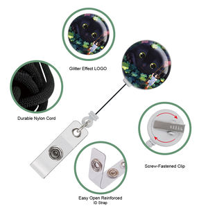 <span class=keywords><strong>Porte</strong></span>-badges RTS Funny Cat ID avec <span class=keywords><strong>porte</strong></span>-<span class=keywords><strong>badge</strong></span> rétractable avec bobine lourde rétractable - Product Image 2
