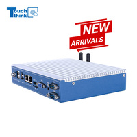 2.4GHz USB Com J1900 PC industriel sans ventilateur DDR3 Linux gagne 7 aluminium X86 Pfsense pare-feu Mini PC boîtier intégré en stock