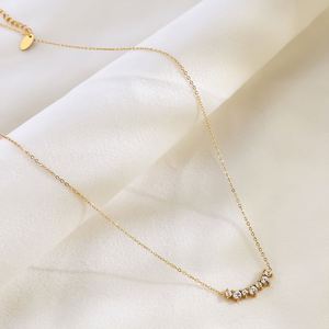 Healing Crystal Necklace Cross Border Multi Global Export Service <b>for</b> Wholesalers Cadmium Free Metal 18k Gold Plated Color - Product Image 2