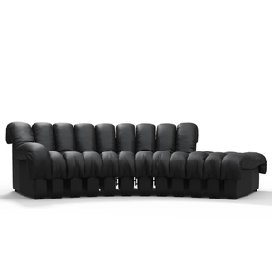Modernes Hotel Lobby Clubhaus Samt Stoff DS-600 Schlange Kreative Sofa Villa Luxus Runde Modulare Schnitts ofa Gebogene Couch Set - Product Image 6