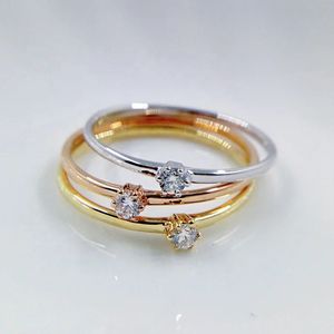 Anillo de Joyería Xinfly en Oro Puro de 18K con Diamantes AU750, Diseño de Gota de Agua, Princesa, Cuadrado y Forma de T, Gran Venta - Product Image 4