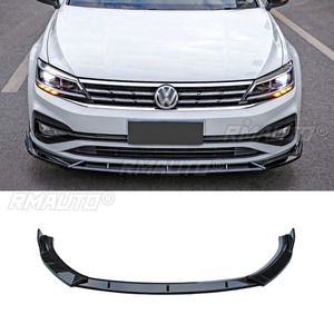 For Lamando Car Front Bumper <b>Lip</b> Carbon Look Car Accessories for Volkswagen Lamando 19-21 Bumper Protector Car Accessories - Product Image 3