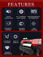 Impresora Plotter de 0.7m, 1.3m, 1.6m, 1.8m para Vinilo, Pancartas Digitales Flexibles de Gran Formato, Impresora Eco Solvente Xp600 I3200