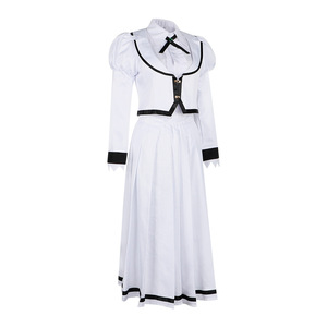 Disfraz de cosplay de anime Star's Edge Yurika Rurukawa, vestido blanco de manga larga con falda - Product Image 3