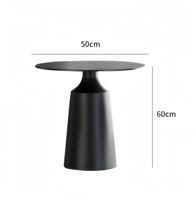 Ensemble table basse ronde en marbre moderne et économique avec combinaison de chaises en usine