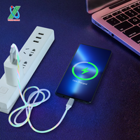 Grosir ponsel PVC 3 in 1 kabel Data Usb pengisian cepat kabel Tipe C merah