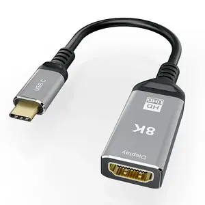 공장 USB C to HDMI 어댑터 연장 케이블 타입-C to HDMI 8K 케이블 4K @ 120Hz HDR 호환 썬더볼트 3/4 맥북 프로 용