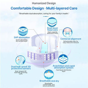 Подгузники-трусы Kaida для взрослых, дышащие, на ночь, для мужчин, с супервпитывающим слоем, эластичным поясом, незаметные - Product Image 3