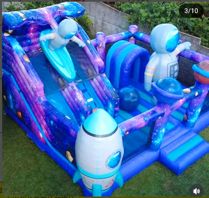Castillo Inflable con Tobogán <span class=keywords><strong>de</strong></span> Astronauta, Temática Espacial, <span class=keywords><strong>para</strong></span> Niños, Alquiler <span class=keywords><strong>para</strong></span> <span class=keywords><strong>Fiestas</strong></span>, PVC <span class=keywords><strong>para</strong></span> Exteriores, Personalizable - Product Image 6