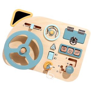 OKYN-G6606 Steering <b>Wheel</b> Simulation Busy Board DIY Technology Small Craft Wooden <b>Kit</b> - Product Image 2