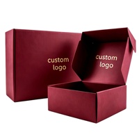 Boîte d'expédition pliable en carton ondulé rigide avec logo personnalisé pour chaussures, costumes, vêtements, robes, emballage cadeau personnalisé
