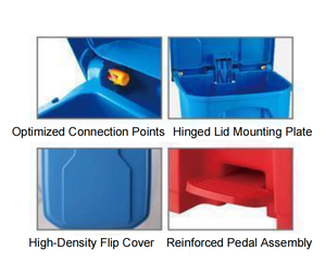 <span class=keywords><strong>Cubo</strong></span> de <span class=keywords><strong>Basura</strong></span> de Plástico de <span class=keywords><strong>30</strong></span> <span class=keywords><strong>Litros</strong></span> para Cocina con Pedal, Contenedor de Residuos, <span class=keywords><strong>Cubo</strong></span> para Desechos de Alimentos - Product Image 2