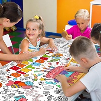 Poster géant à colorier Joyeux Anniversaire en gros, nappe DIY avec taille/image personnalisée pour décoration murale de fête d'anniversaire