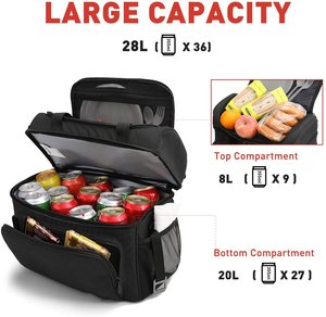 refrigerador aislado bolsa almuerzo bolsa suave cara enfriador para hombres y mujeres para Picnic <span class=keywords><strong>Camping</strong></span> bolsa de playa - Product Image 3