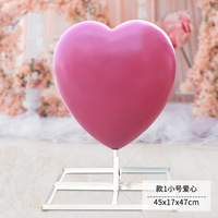 Escultura de Fibra de Vidrio en Forma de Corazón Grande, Adorno de Amor para Bodas y San Valentín, para Jardines Exteriores
