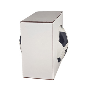 Scatola Personalizzata in Cartone Ondulato per Palloni da Calcio, Confezione Regalo Pieghevole con Finestra Rotonda - Product Image 3