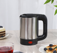 Bouilloire Électrique Portable en Acier Inoxydable 304 Sans Fil avec Arrêt Automatique et Protection Anti-Ébullition à Sec, Rotation à 360 Degrés, Idéale pour Hôtels