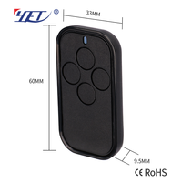Télécommande universelle de type D4 433 MHz CE RoHS pour clonage de marque, adaptée aux portes à enroulement YET2210