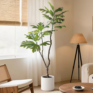 Arbre à <span class=keywords><strong>pain</strong></span> artificiel en plastique réaliste au toucher naturel, <span class=keywords><strong>de</strong></span> haute qualité, pour la décoration intérieure et extérieure du jardin - Product Image 6