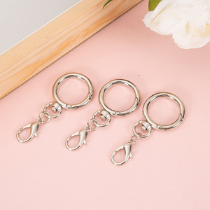 Accesorio de llavero DIY personalizado, llaveros redondos de resorte con cierre de langosta pequeño, llavero giratorio, llavero de junta tórica, llavero en forma de O - Product Image 4