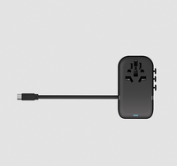 Adaptador de corriente RRTRAVEL 907-65W GaN Carga rápida con tipo C + USB Cargador de pared todo en uno para EE. UU. a UE Reino Unido AUS Asia Adaptador de viaje