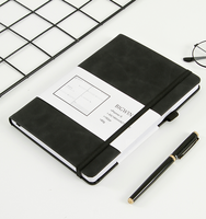 2019 pc portable épais avec stylet à boucle, classeur d'écriture classique, BIGWIN A5, couverture rigide à large règle, de poche, 96 feuilles