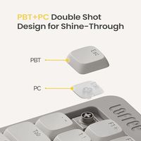 Clavier mécanique à profil bas OEM ODM Flow Lite 100 touches, clavier sans fil rechargeable interchangeable avec récepteur 24G Bluetooth