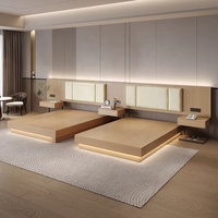 Fournisseur d'usine : Ensemble de mobilier de chambre d'hôtel 5 étoiles de luxe, moderne et confortable, sur mesure, avec lit king size