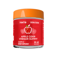 Complément Alimentaire Gommes au Vinaigre de Cidre de Pomme pour Adultes, Marque Privée OEM ODM, pour la Beauté et la Digestion, à Base de Plantes Naturelles