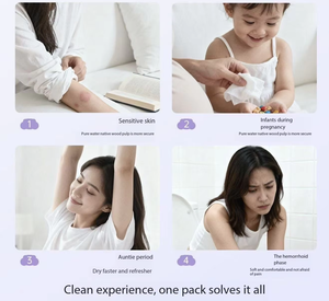 Lingettes intimes écologiques douces sans alcool, 80 pièces, hypoallergéniques, nettoyage en profondeur pour femmes, soins intimes, certifiées CE - Product Image 2