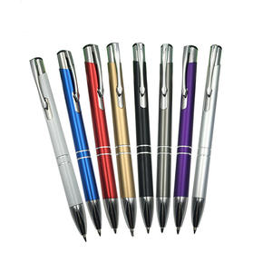 सबसे गर्म बिक्री एल्यूमीनियम धातु 2 छल्ले और धातु बॉल पेन ग्राहक लेजर उत्कीर्णन के साथ - Product Image 2