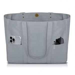 กระเป๋าผ้าแคนวาส - กระเป๋าอเนกประสงค์พร้อมช่องด้านหน้า 2 ช่องและช่องใส่แล็ปท็อป กระเป๋าสำหรับใช้งานทุกวันแบบทนทาน - Product Image 6