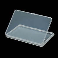 Caja de Plástico Transparente Personalizada, Rectangular, Pequeña, Universal, para Almacenamiento, Embalaje de Tarjetas, con Tapa