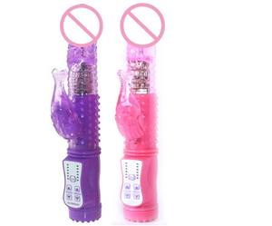 36-Gang <span class=keywords><strong>Jelly</strong></span> Head Sexspielzeug Rotierender Rabbit-Dildo Vibrator für Frauen - Product Image 2