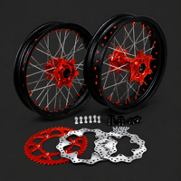 Kit de roues Supermotard 17 pouces pour Yamaha YZ125 YZ250 YZ250F YZ450F WR250F WR450F, compatible avec les modèles 2001-2016