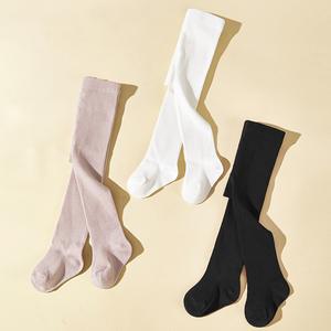 3 gros petit bébé collants collants solide bordeaux couleur pure bas longs bébé collants chaussettes - Product Image 4