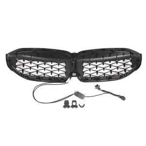 Bmw G20 Grille With Led Meteor Effect Glossy Black <b>Bumper</b> Installation 2018-2022 - Product Image 2