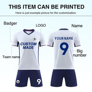 เสื้อฟุตบอลย้อนยุคคุณภาพสูง น้ำหนักเบา ระบายอากาศได้ดี สามารถพิมพ์ชื่อทีมได้ รุ่น 25-26 - Product Image 2