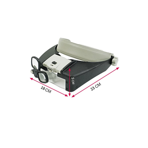 แว่นขยายแบบคาดศีรษะ Shanghai Fltek รุ่น LF-180 กำลังขยาย 1.5X-17X พร้อมไฟ LED ปรับได้ วัสดุ ABS สำหรับซ่อมนาฬิกา/แว่นตา วัสดุกรอบ LF-180 วัสดุเลนส์ ABS - Product Image 4