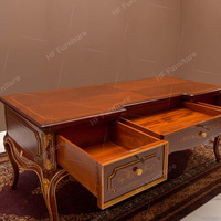 Bureau de luxe classique de style italien Mobilier de bureau en bois de luxe classique Bureau en bois de bouleau