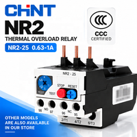 Penjualan Panas CHINT NR2-25 0.63-1A Relay Beban Lebih Termal untuk Perlindungan Motor dan Kontrol Motor.