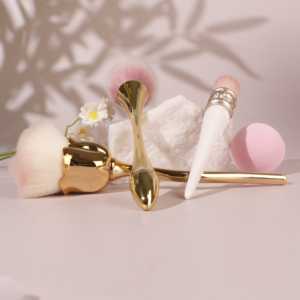 Set Kuas Makeup Kustom yang Laris Terjual, Kuas Rambut Sintetis Berkualitas Tinggi dengan Harga Rendah dan Logo Pribadi untuk Penggunaan Wajah. - Product Image 5