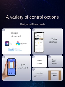Smart Home Electric <strong>Curtain</strong> Roman Pole with Automatic Opening Closing <strong>Motor</strong> Modern Design PC Material - Product Image 4