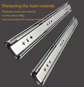 5301T Heavy Duty 18 pulgadas 115kg Runner Rail 53mm de ancho Rodamiento de bolas Toboganes de cajón para escalera Gabinete Cajón Toboganes - Product Image 6
