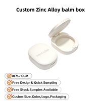 Conteneur de parfum solide personnalisé en alliage de zinc, baume à lèvres magnétique pour boîte de rangement de maquillage portable, étanche, rechargeable, utilisation pratique