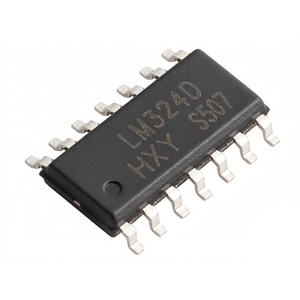 Les quatre amplificateurs opérationnels LM324 présentent un faible courant de polarisation d'entrée de 250 nA et une faible tension d'offset d'entrée de 7 mV, offrant une stabilité et une précision élevées. - Product Image 1
